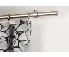 InCasa Tringle Ã Rideaux: Ã 20 mm, L. 420 cm. en Acier satinÃ© â Complet
