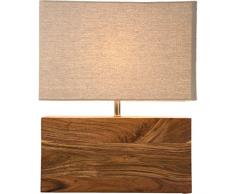 Kare Design 31798 Lampe de Table rectangulaire en Bois Naturel Hauteur 45,5 cm