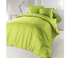douceur dintérieur housse de couette 2 personnes 240x220cm 57 fils lina pistache