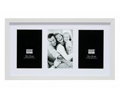 Deknudt Frames S66KA6 Cadre Photo pour 3 Photos Vertical Blanc 10 x 15 cm