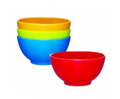 Miniamo Bol en mÃ©lamine Couleurs vives Lot de 4