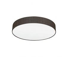 EGLO 97614 Plafonnier, Acier, E27, 60 W, Marron, Blanc