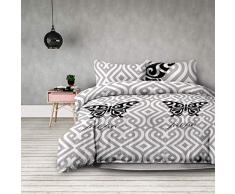 AmeliaHome Feel Free Parure de lit, Microfibres, 155x220 + 80x80