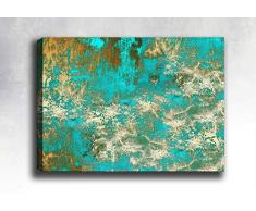 Bonamaison Peinture sur toile, multicolore, 70 x 100 cm - Conçu et fabriqué en Turquie