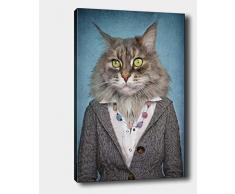 Bonamaison Peinture sur toile, multicolore, 70 x 100 cm - Conçu et fabriqué en Turquie