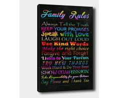 Bonamaison Peinture sur toile, multicolore, 30 x 40 cm - ConÃ§u et fabriquÃ© en Turquie