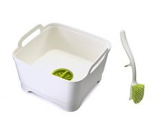 Joseph Joseph Bassine à Vaisselle Blanc/Vert, Plastique, Blanc/Vert, 31.5 x 31 x 20 cm