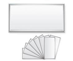 8x LEDVero 30x60 Panneau Ultraslim de LED - 20W, 1600lm, 4500K Plafonnier encastré avec clips de montage et transformateur EMV2016 - blanc neutre