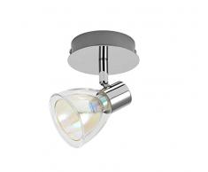 Mathias 3365025 SPOT 1L IRIZ CHROME D10 H15, Métal, G9, D10-H15 cm