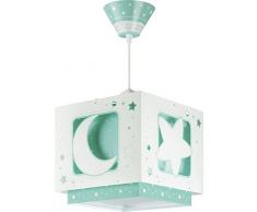 Dalber lampe suspension enfant Moonlight lune et étoiles Vert