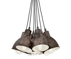 Eglo 49494 Suspension Différents matériaux, Argent