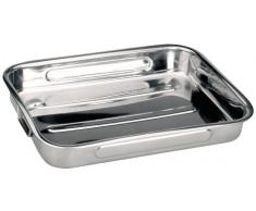 Ibili 651860 Plat Ã rÃ´tir en Inox avec anses pliantes 63x45x7,5 cm Bistrot
