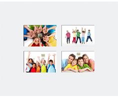 Deknudt Frames S67CK1-P4B Cadre Plat pour 4 Photos Bois Blanc 10 x 15 cm