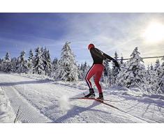 Papier Peint poster panoramique SKI DE FOND 4 x 2,70 m | Déco et photo murale XXL Qualité HD Scenolia