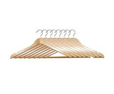 KESPER 67228 Cintres de Moule 8pcs, Bois, Brun, 45 x 15 x 1 cm