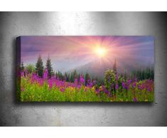 Bonamaison Peinture sur toile, multicolore, 30 x 90 cm - Conçu et fabriqué en Turquie