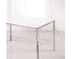 ligne dÃ©cor nappe rectangle 140x240cm 15/100e garden/biais blanc