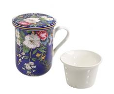 Maxwell & Williams WK09455 Tasse, Porcelaine, Bleu, 11 x 8,5 x 11 cm