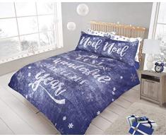 Sleepdown 5060301454037 Parure pour Couette, Indigo, Simple