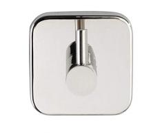 Wenko Uno Mezzano Crochet Mural en Acier Inoxydable Inoxydable Brillant 5,5 x 5,5 x 5,5 cm