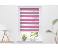 K de Home Wohn-Guide Klemmfix Store Double Madrid sans perçage Lilas, Tissu, Lilas, 70 x 200 cm