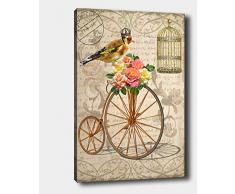 Bonamaison Peinture sur toile, multicolore, 70 x 100 cm - ConÃ§u et fabriquÃ© en Turquie