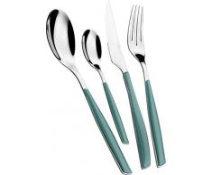 BUGATTI GLCV-021G50 Glamour MÃ©nagÃ¨re de 24 PiÃ¨ces Service de Table SAN/Acier Vert CÃ©ladon 22 x 8 x 30 cm