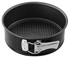 Zenker 6500 Moule Ã manquÃ© Ã charniÃ¨re, moule Ã gÃ¢teau rond, moule rond, Acier brillant, Noir, 20 cm