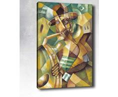 Bonamaison Peinture sur toile, multicolore, 40 x 60 cm - ConÃ§u et fabriquÃ© en Turquie