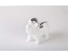 Evviva Tirelire Blanche en rÃ©sine, Unique