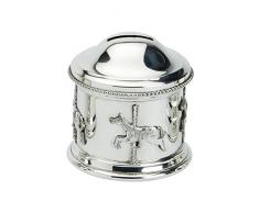 Edwin Flasque & Co Carrousel pour Enfants Design Tirelire, en Ã©tain