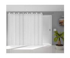 Soleil docre Natacha Voilage, Voile, Polyester, Blanc, 280 x 250 cm