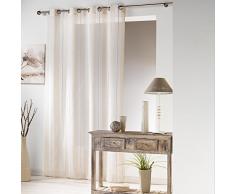 douceur dintÃ©rieur panneau a oeillets 140x240 cm tisse helios lin