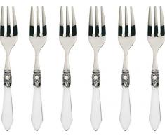 BUGATTI OXB1T-N3217 Oxford Ménagère de 6 Pièces Fourchette à Gâteau Acier/ABS Transparent 21 x 18 x 3 cm