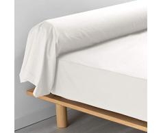 douceur dintérieur Percaline TAIE DE TRAVERSIN, Naturel, 85 x 185 CM