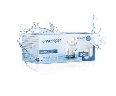 Wessper AquaClassic Cartouche Filtrante pour Carafe - Compatible avec BRITA Classic, Dafi Classic, PearlCo (Lot de 10)