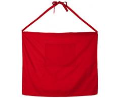 Calitex FLQ7219GF1A Chef Niro Tablier Polyester Coton Rouge 72 x 57 cm
