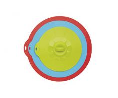 Kitchen Craft Colourworks Silicone Aspiration couvercles couvertures de Nourriture/Pan (Lot de 3), Multi/Couleur, Lot de 3