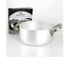 Agnelli Plat Ã Four en Aluminium avec 2 poignÃ©es en Acier Inoxydable 16 cm