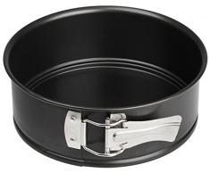 Zenker 7683 Mini moule Ã manquÃ© charniÃ¨re, mini moule rond 18 cm, petit moule Ã gÃ¢teau rond, MÃ©tal revÃªtement anti-adhÃ©rent, Noir, 18 cm