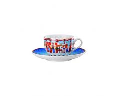 Hutschenreuther 02476-727312-14765 Lot de 2 tasses à cappuccino en porcelaine 0,22 l 16 cm