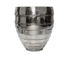EUROCINSA Réf. 27301 Vase Taj, Aluminium, Aluminium Naturel, 37 cm