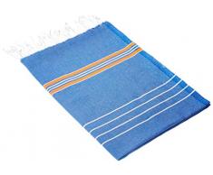 Cacala Paradise Série Serviettes de Bain Turque, Coton, Orange, 95 x 175 x 0.5 cm