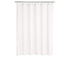 AmazonBasics Rideau de douche en polyester Tissu armurÃ© Blanc 183 x 183 cm