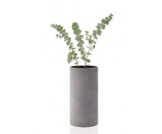 blomus Coluna Vase en béton Gris Clair H 24 cm à 12 cm