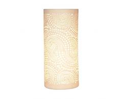 Sema 97512 Lampe Cylindrique Cachemire PM, CÃ©ramique, Blanc