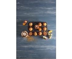 Lurch 2059516 Moule Ã American Muffins Flexi-Form 12 piÃ©ces de Silicone Platine, Autre