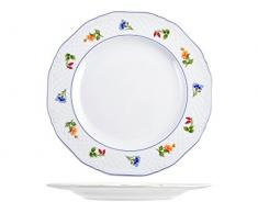 H&H mÃ¨re Teresa Plat Rond, 30,5Â cm, Porcelaine, Blanc/Multicolore