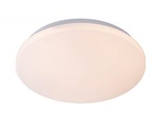 Lucide 79199/26/61 Otis Plafonnier, Texture, LED intÃ©grÃ©, 26 W, Opalin, 34 x 34 x 6,5 cm