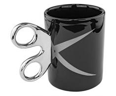 Fairly Odd Novelties FON-10242 Tasse à café en céramique avec poignée Ciseaux Noir